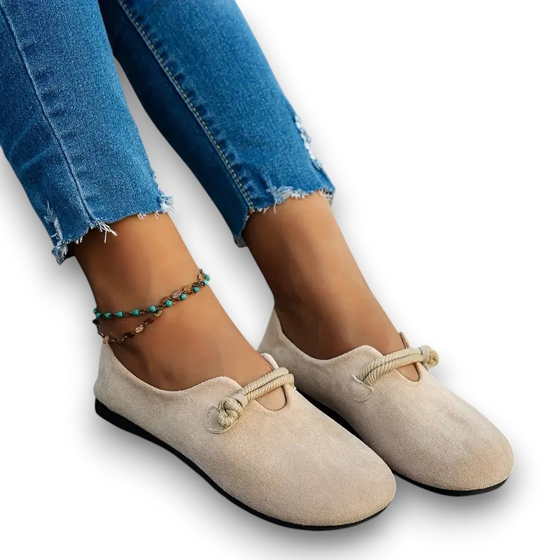 slip-on ensfarvede sko Susanne I Rosendal