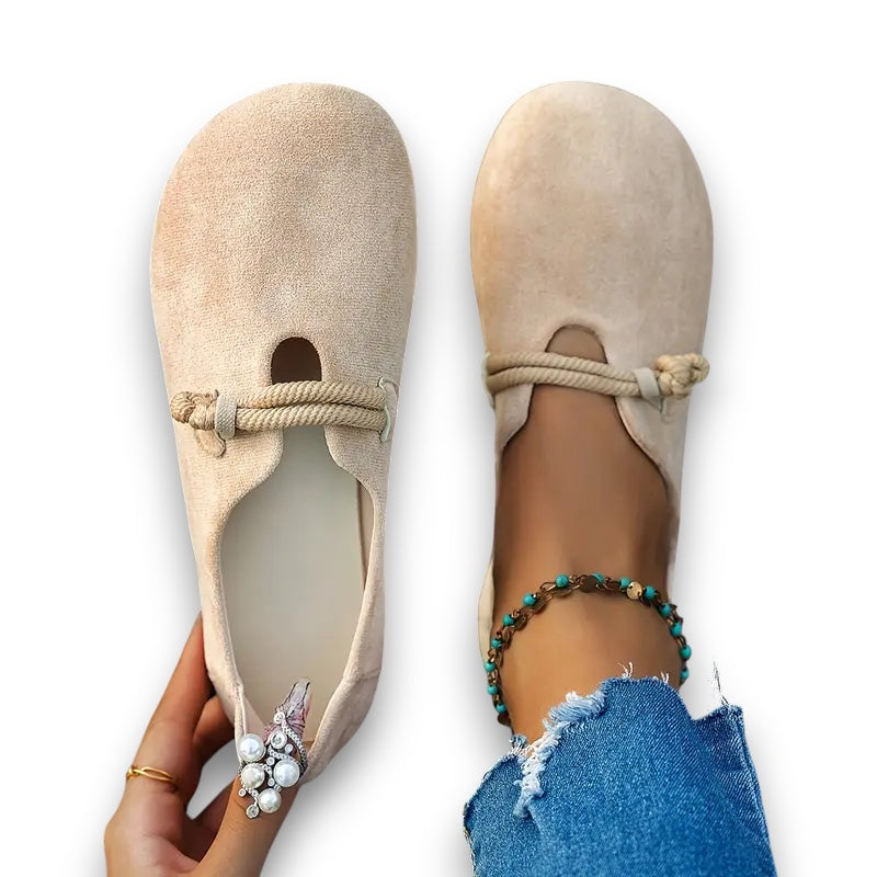 slip-on ensfarvede sko Susanne I Rosendal
