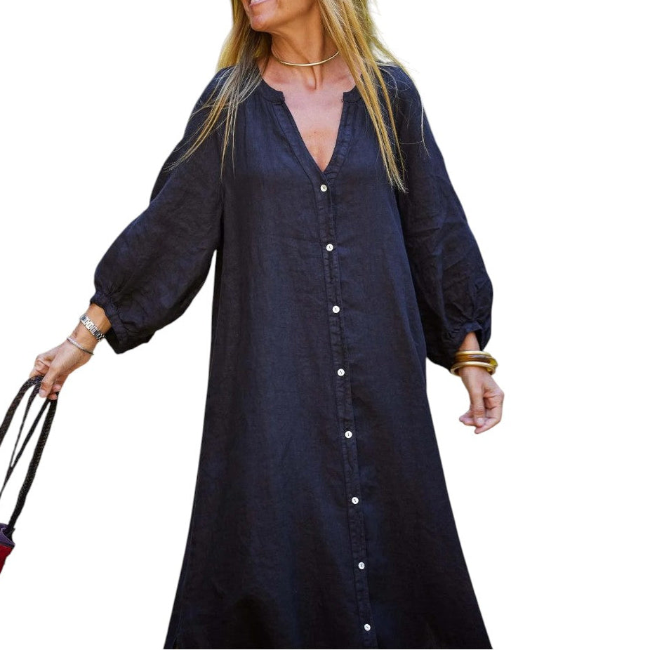 Maxi Kjole Retro Løs | Rosendal