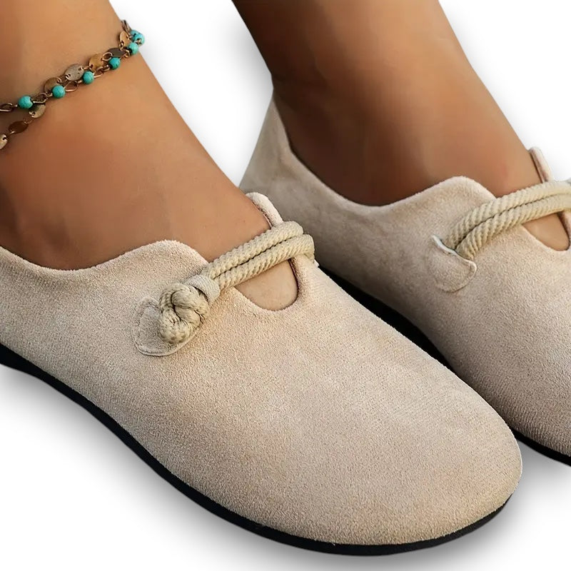 slip-on ensfarvede sko Susanne I Rosendal
