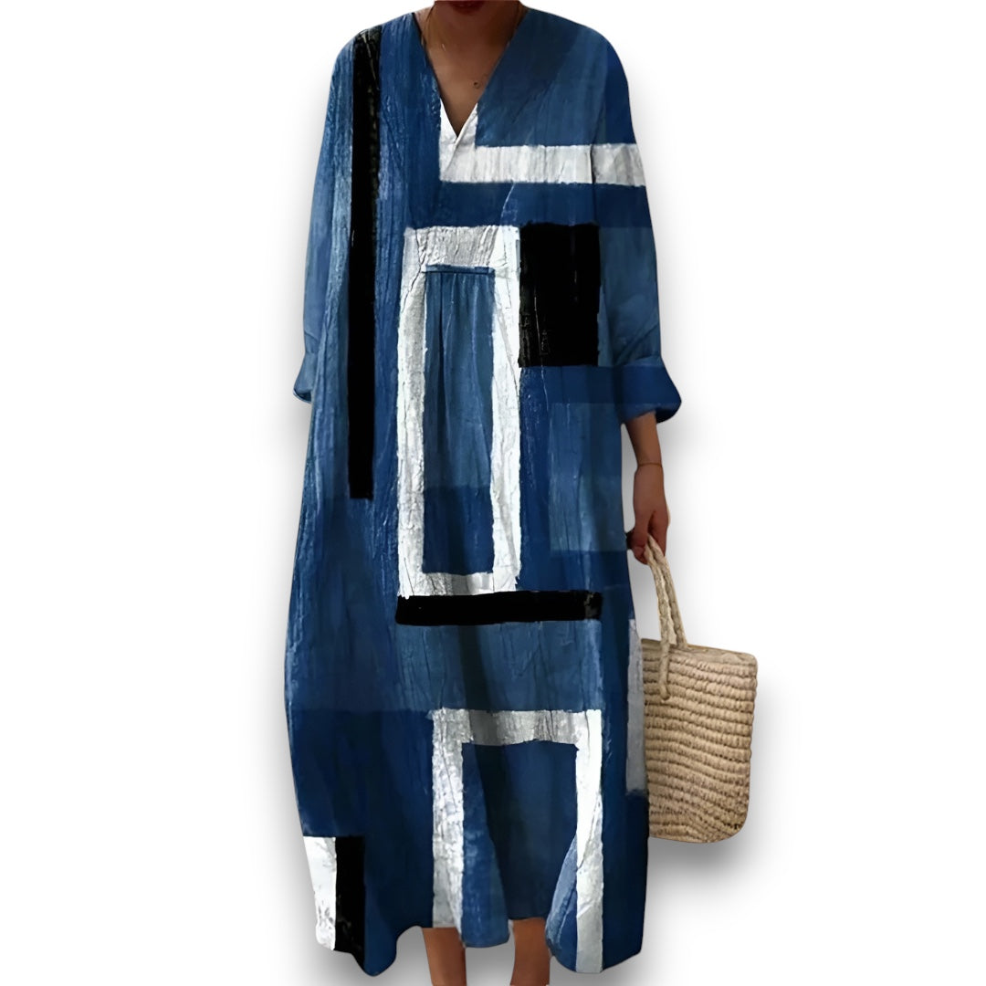 Indigo Frame Shift Kjole I Rosendal