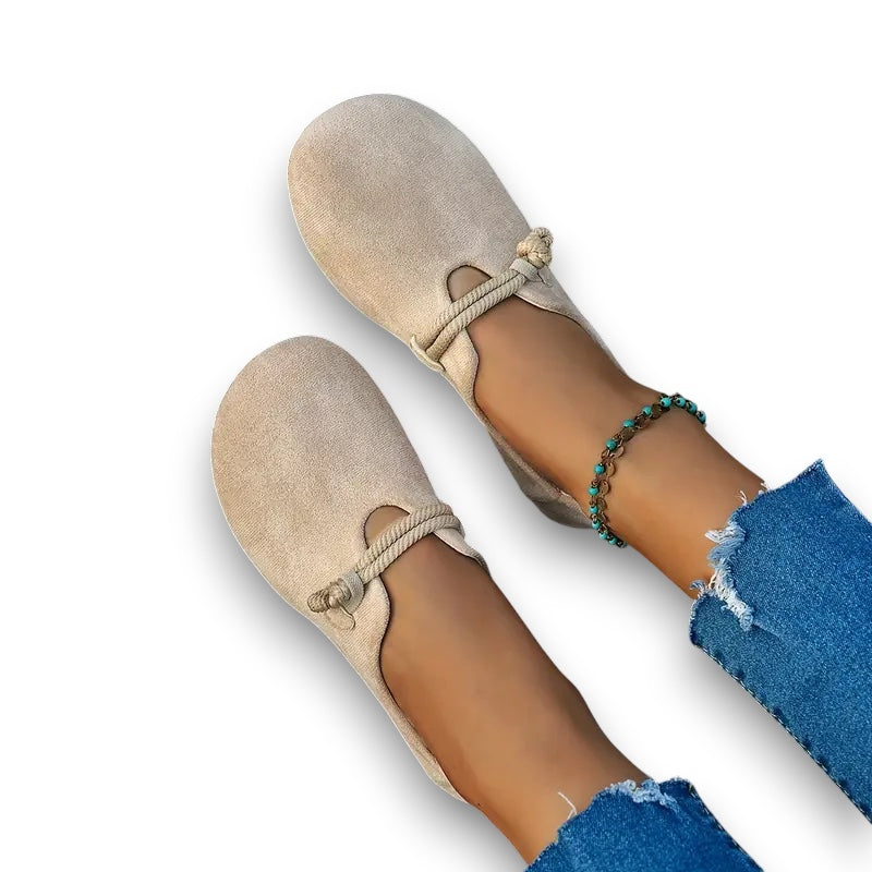 slip-on ensfarvede sko Susanne I Rosendal