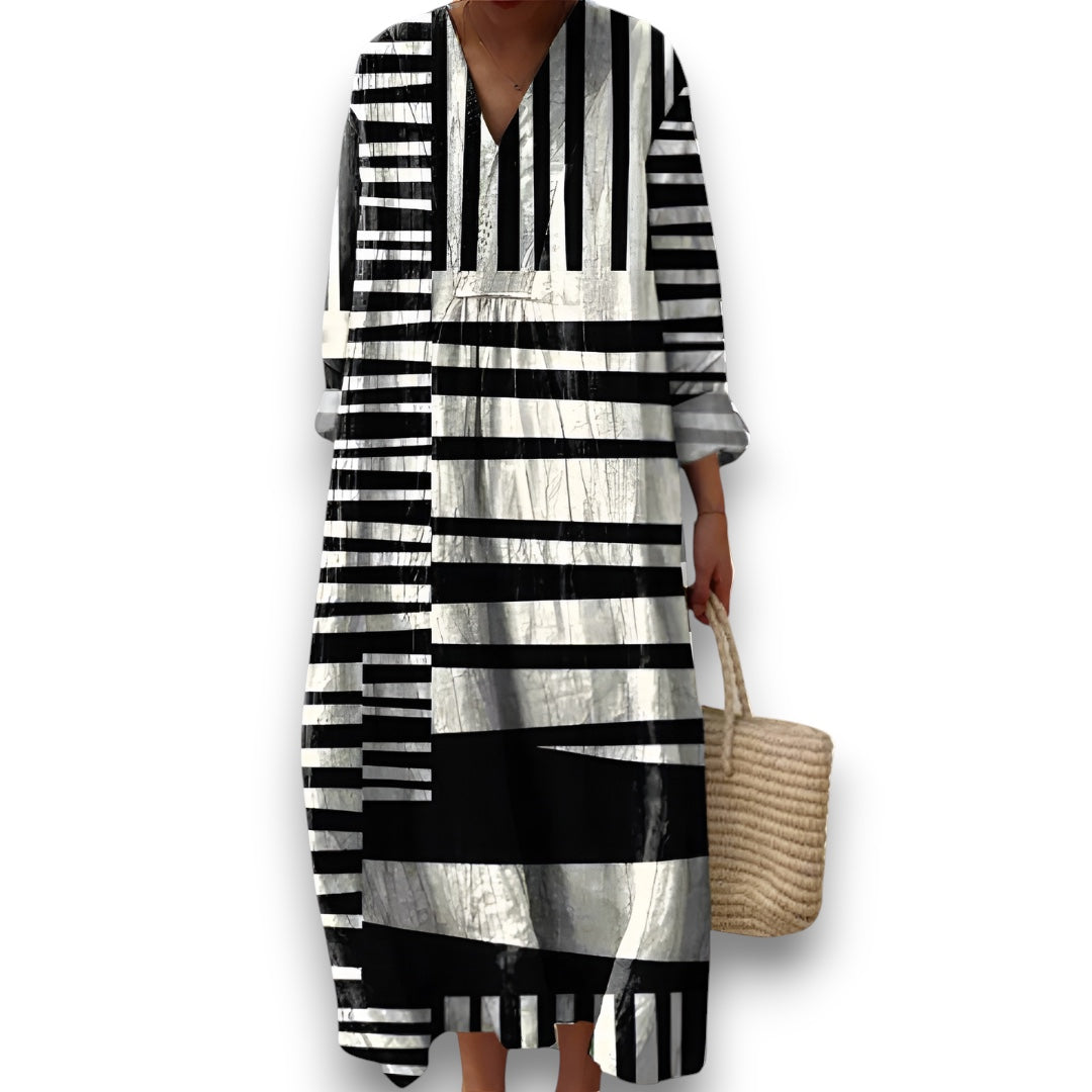 Monokrom Muse Kaftan Kjole I Rosendal