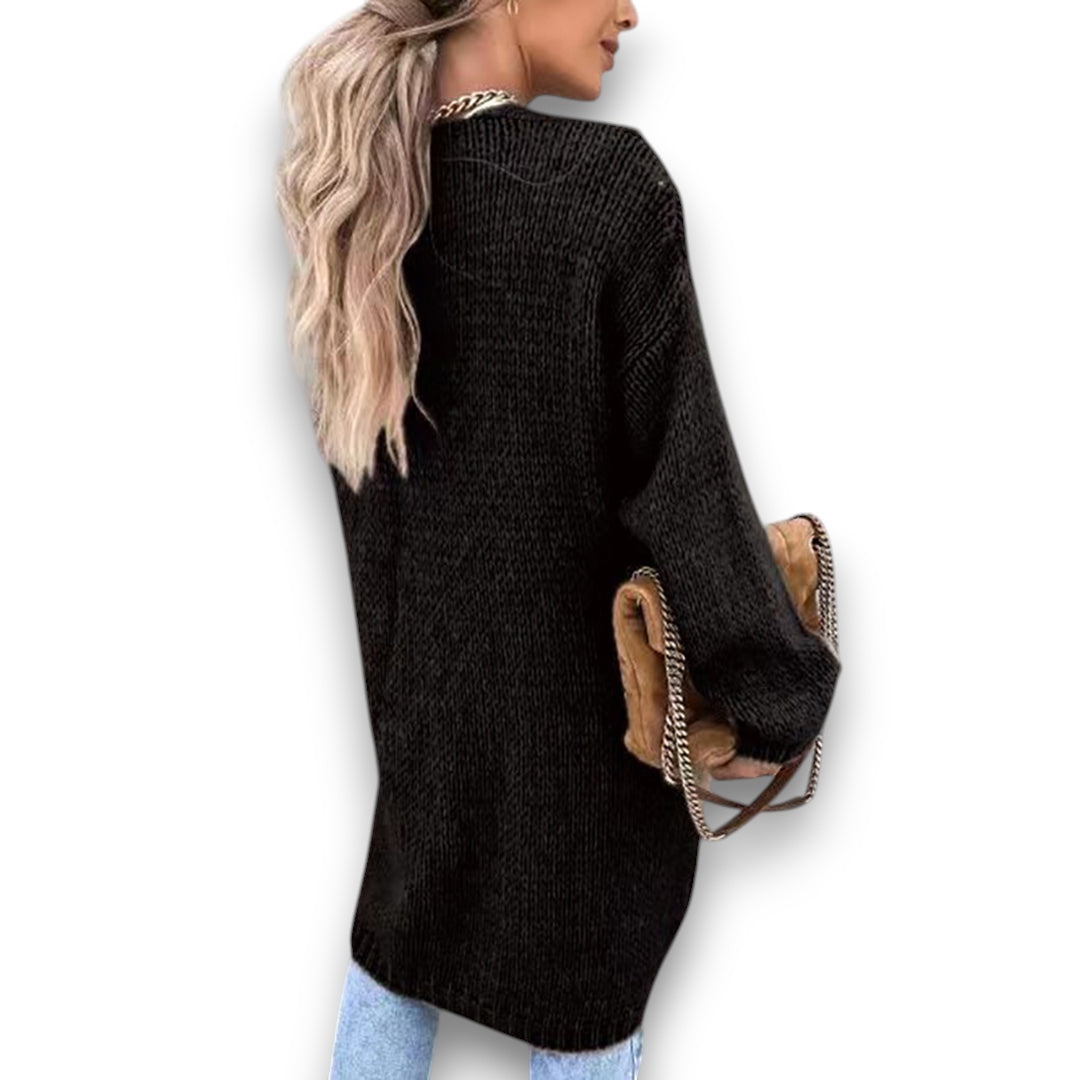 Klassisk Lang Cardigan | Rosendal