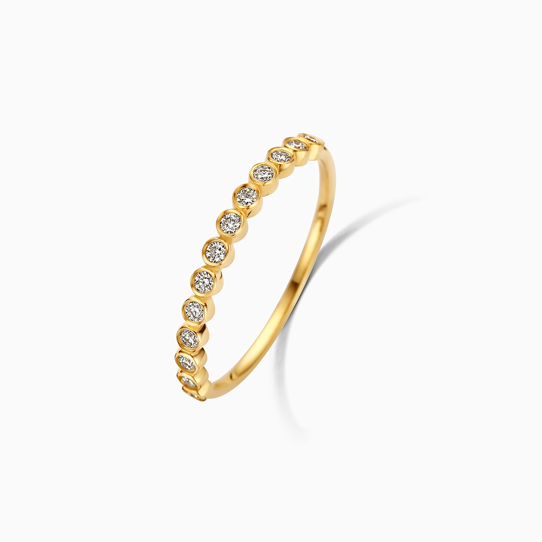 Diamant Blæsering Guld 14k | Rosendal™