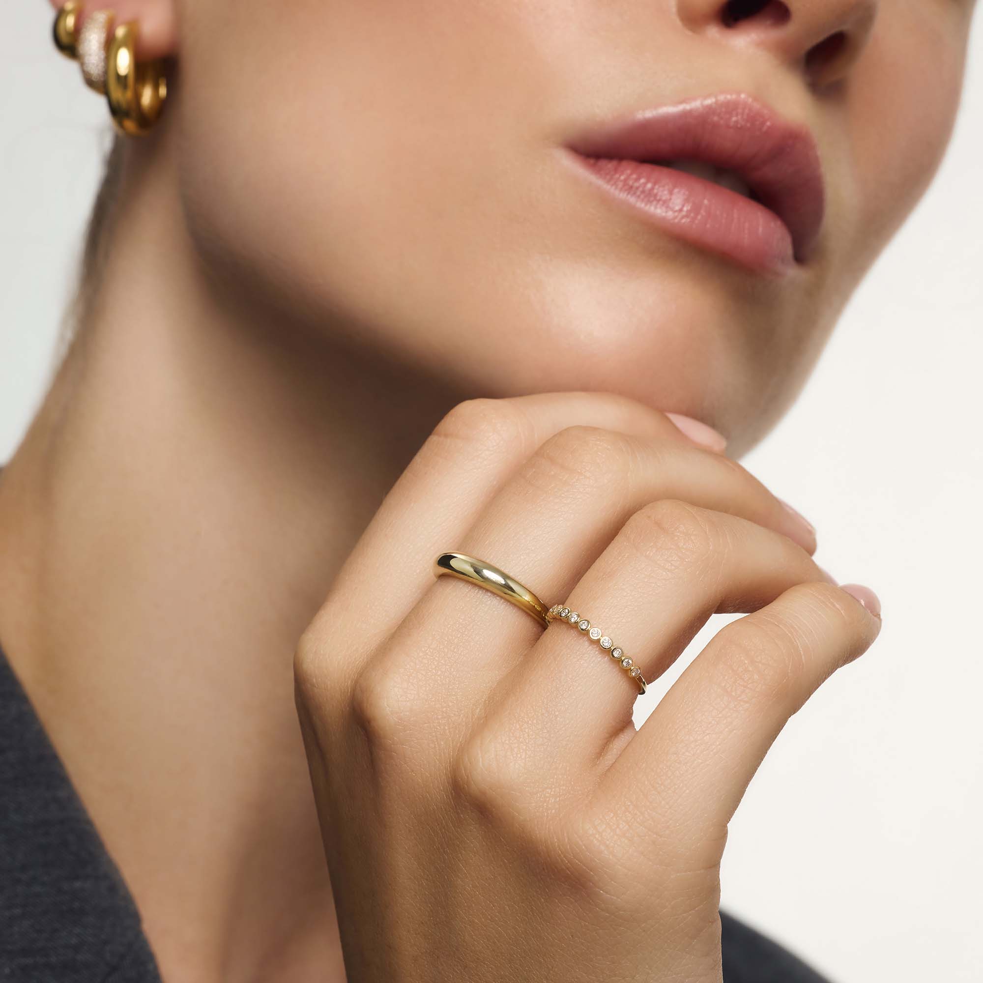 Diamant Blæsering Guld 14k | Rosendal™