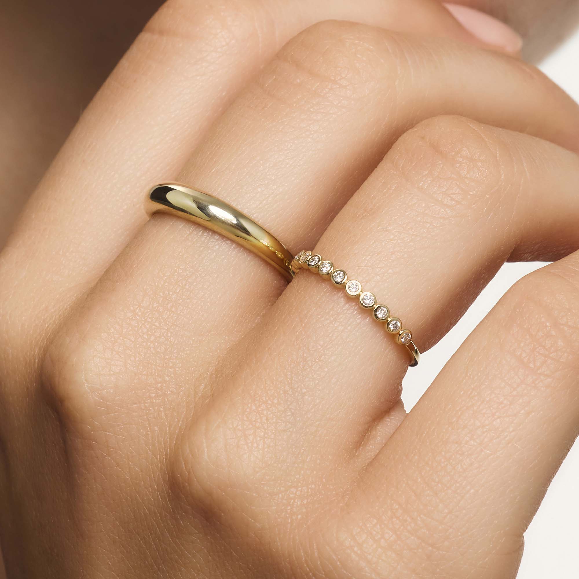 Diamant Blæsering Guld 14k | Rosendal™