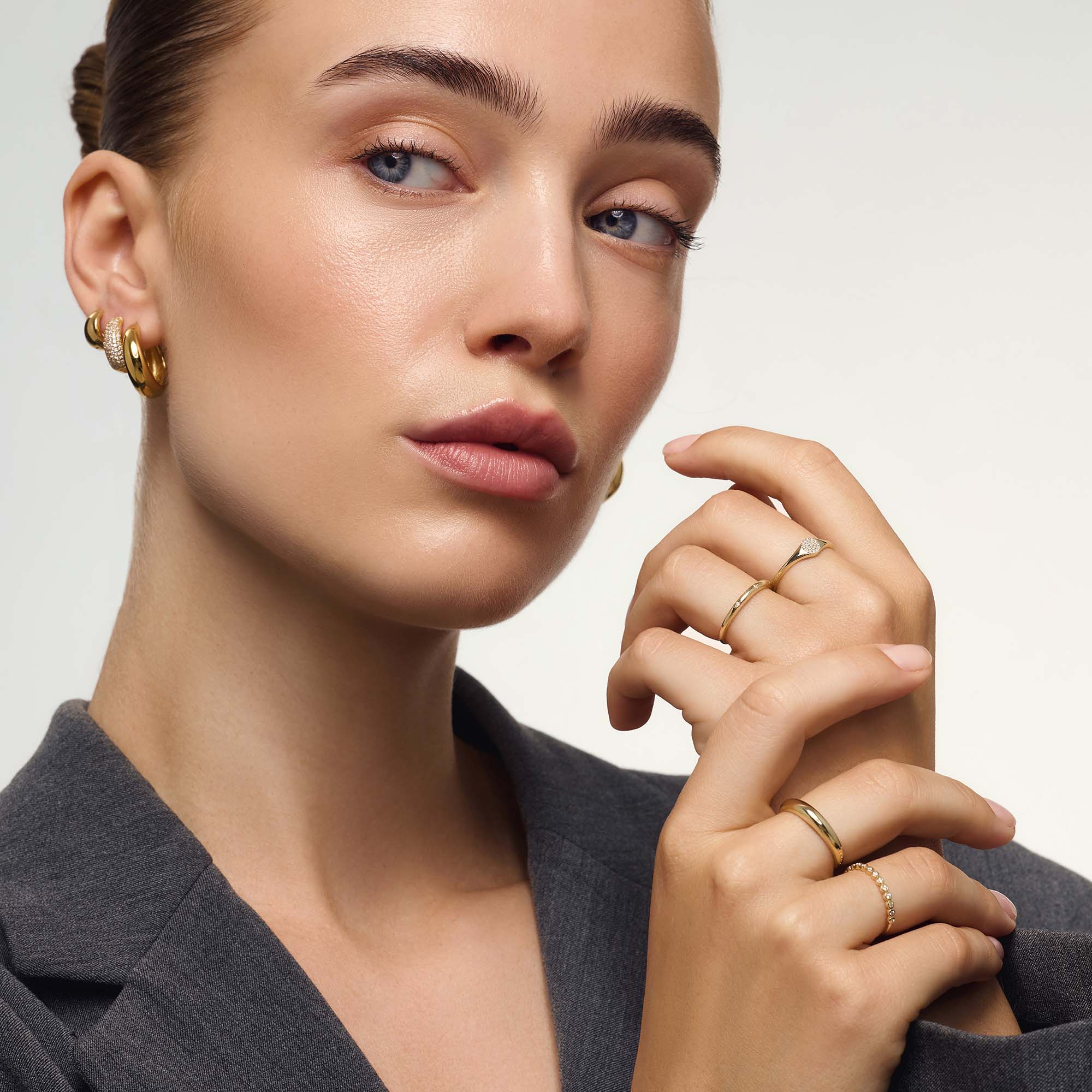 Diamant Blæsering Guld 14k | Rosendal™