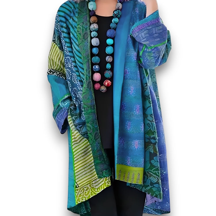 Elegant strikket cardigan med tidløse mave-flatterende lag Vibeke I Rosendal