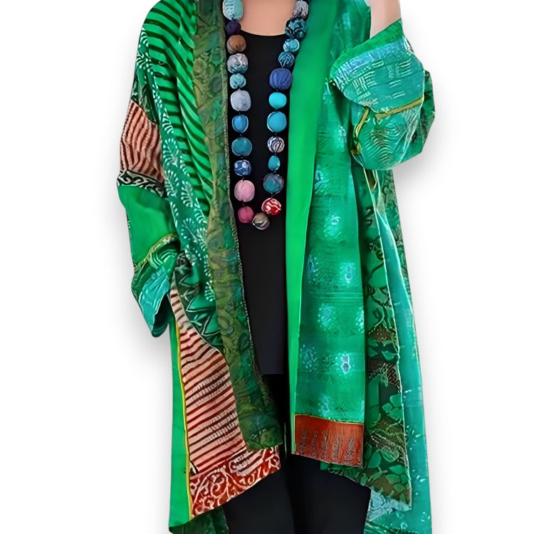 Elegant strikket cardigan med tidløse mave-flatterende lag Vibeke I Rosendal