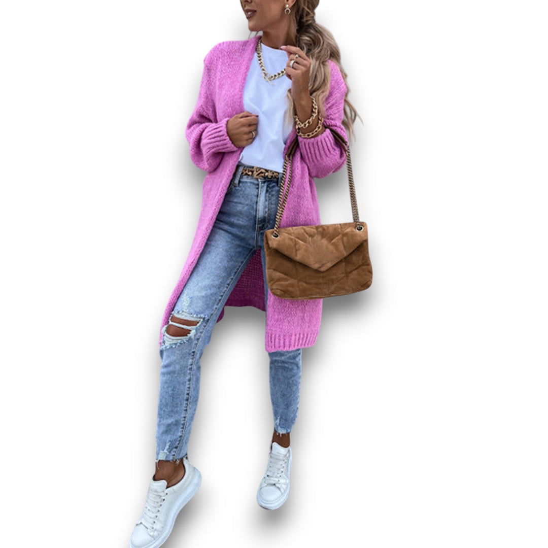 Klassisk Lang Cardigan | Rosendal