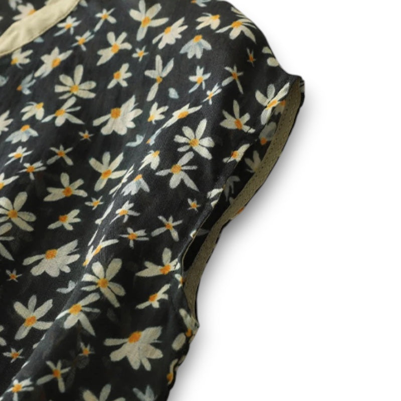 Vintage Broderet Skjorte I Helle