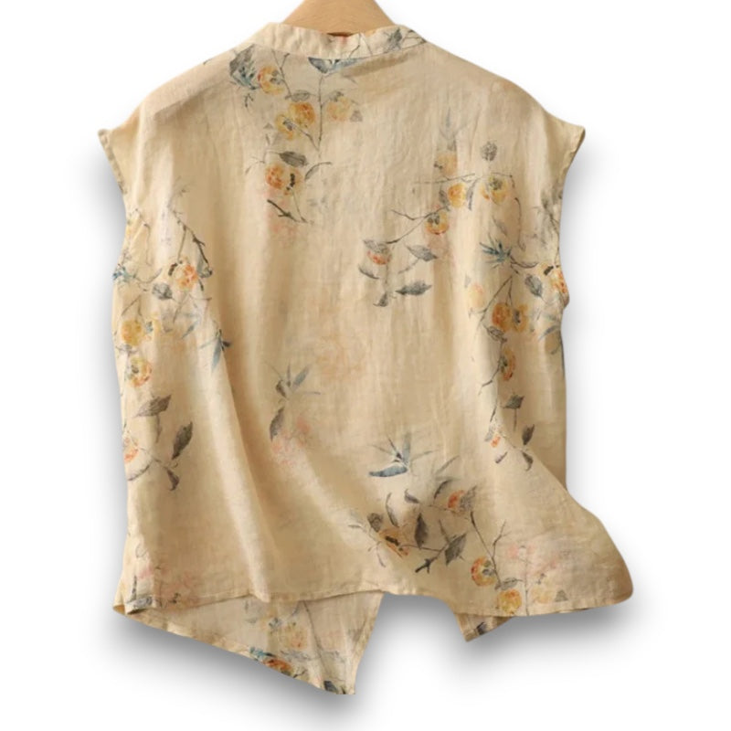 Vintage Broderet Skjorte I Helle