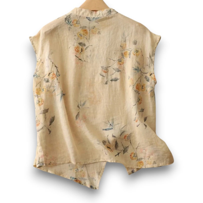 Vintage Broderet Skjorte I Helle