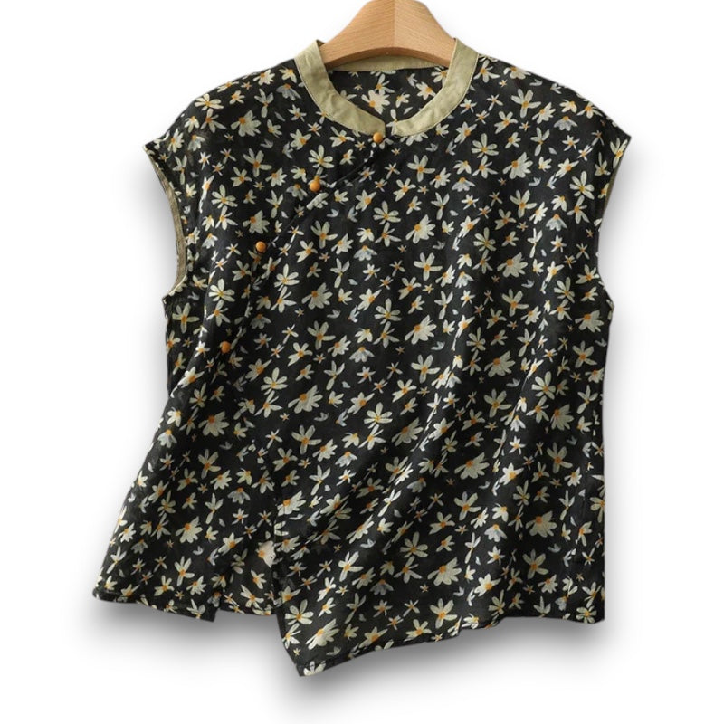 Vintage Broderet Skjorte I Helle