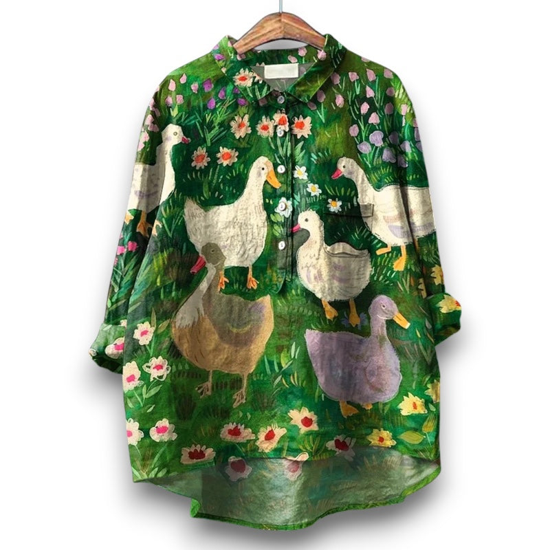 Oca Kunstnerisk Dyre T-shirt  | Rosendal