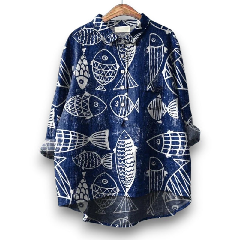 Pesce Bianco Kunstnerisk T-shirt  | Rosendal