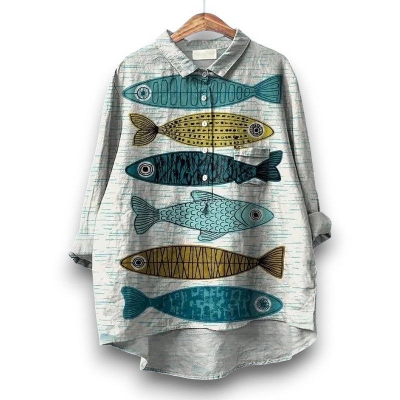 Fisk Kunst T-shirt | Rosendal