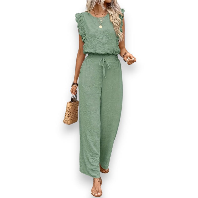Chic kort lace sæt | Rosendal
