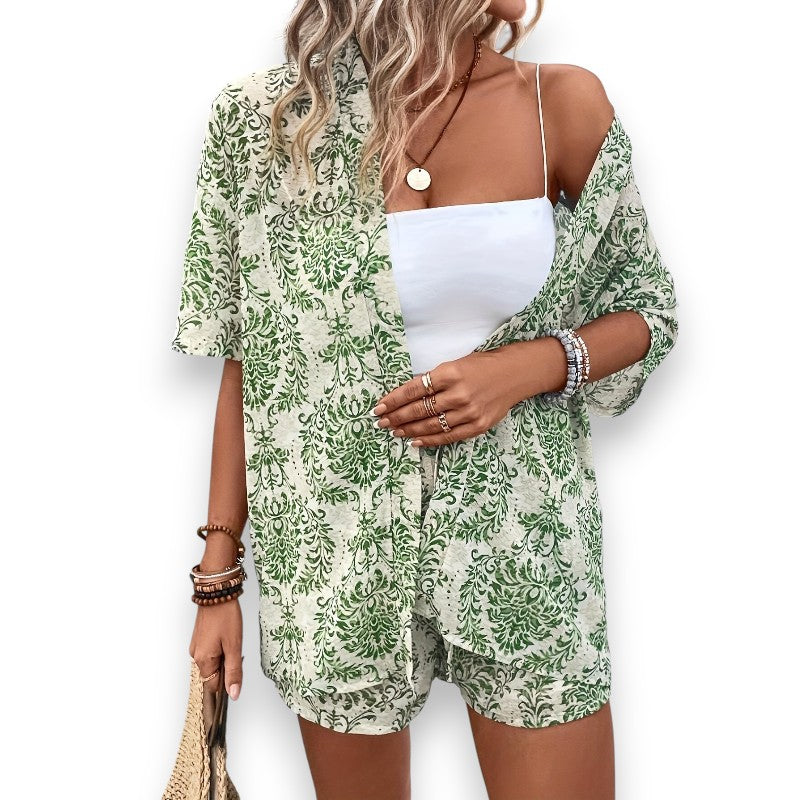 Chic Floral Print Sæt, begrænset lager | Rosendal