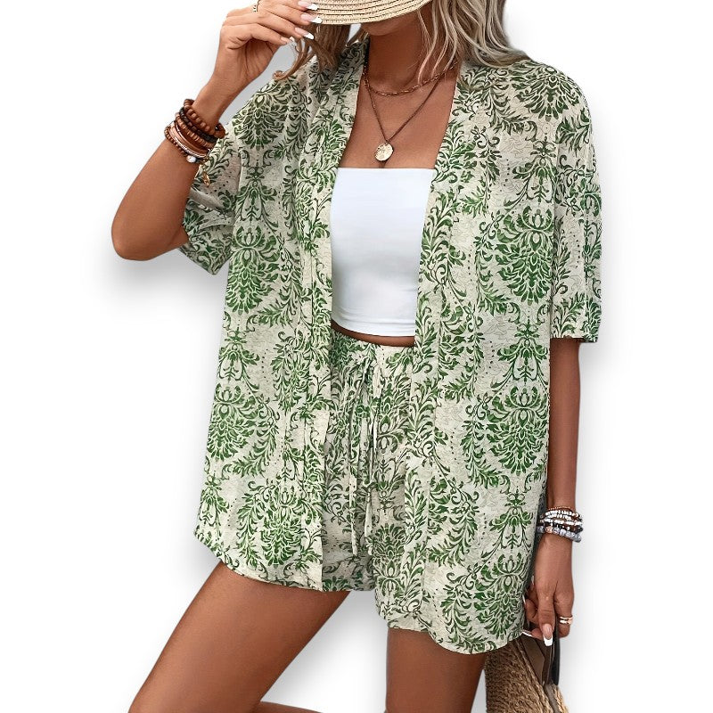 Chic Floral Print Sæt, begrænset lager | Rosendal
