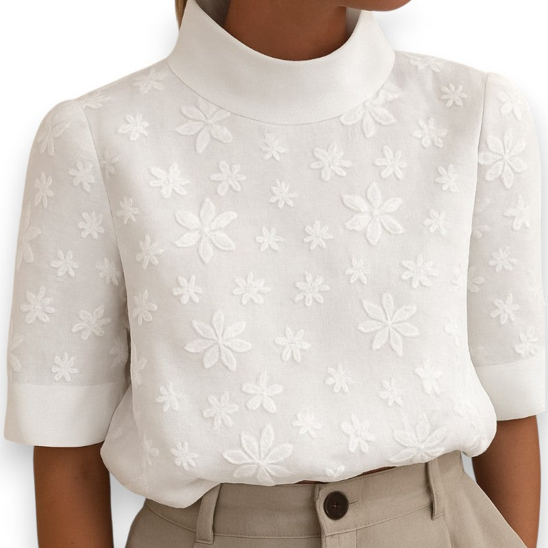 Elegant Bluse med Blomsterprint | Rosendal