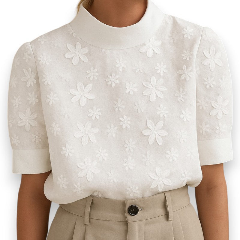Elegant Bluse med Blomsterprint | Rosendal