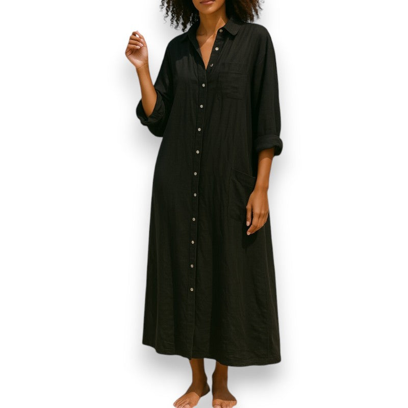 Maxi oversize skjorte | Rosendal