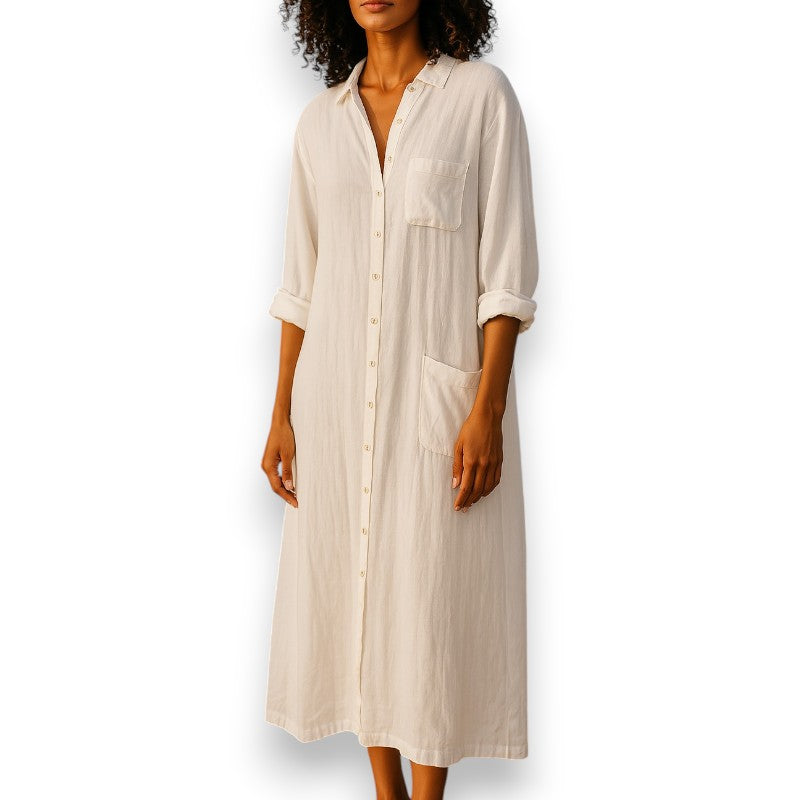 Maxi oversize skjorte | Rosendal
