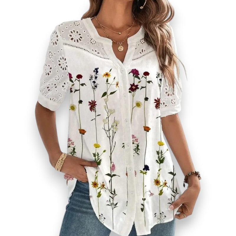 Casual bluse i blonder | Rosendal