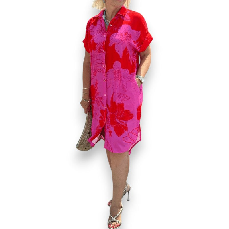 Kjole med blomsterprint Anne™ | Rosendal