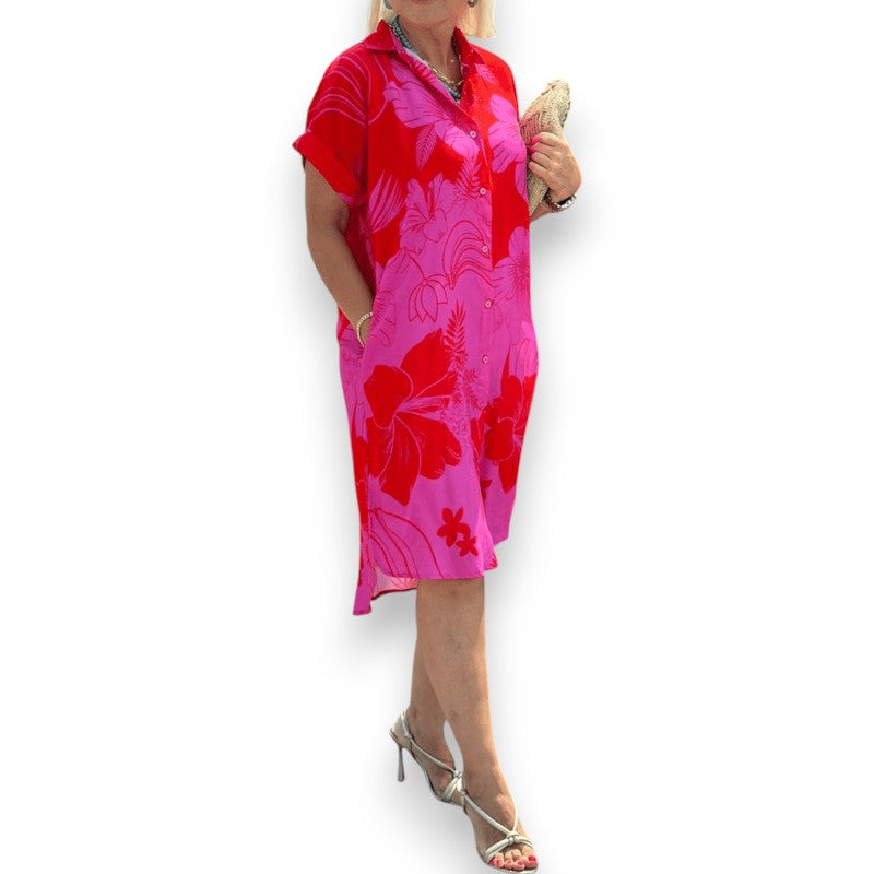 Kjole med blomsterprint Anne™ | Rosendal