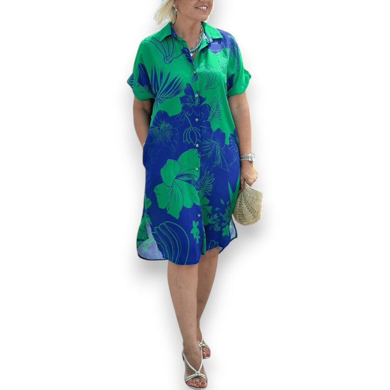 Kjole med blomsterprint Anne™ | Rosendal
