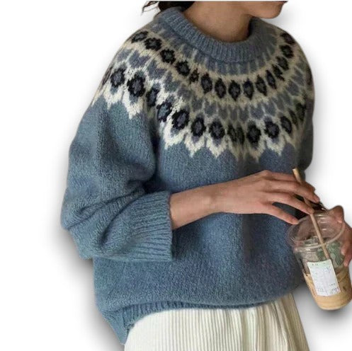 Stilfuld Jacquard Sweater | Rosendal