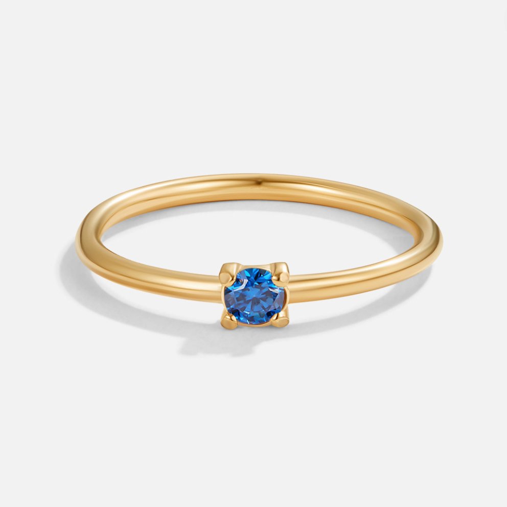 Fingerringe med Fødselssten | 16k Guld