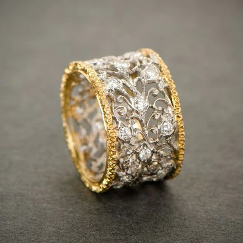 Vintage Kløver Ring med Zirkon | Rosendal
