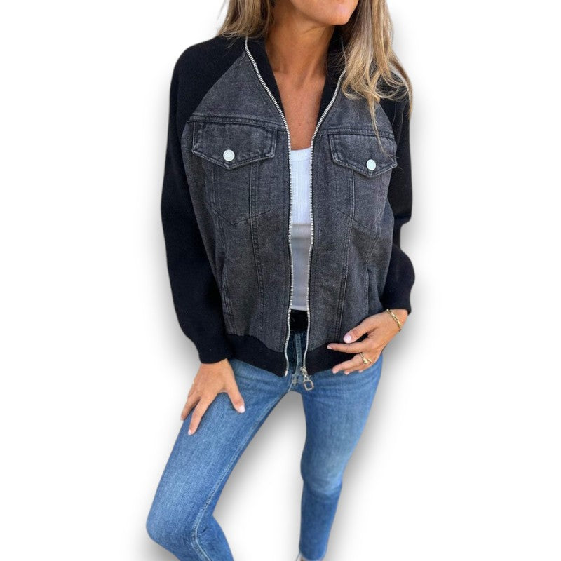 Unik denimjakke med vintage twist Anne | Rosendal