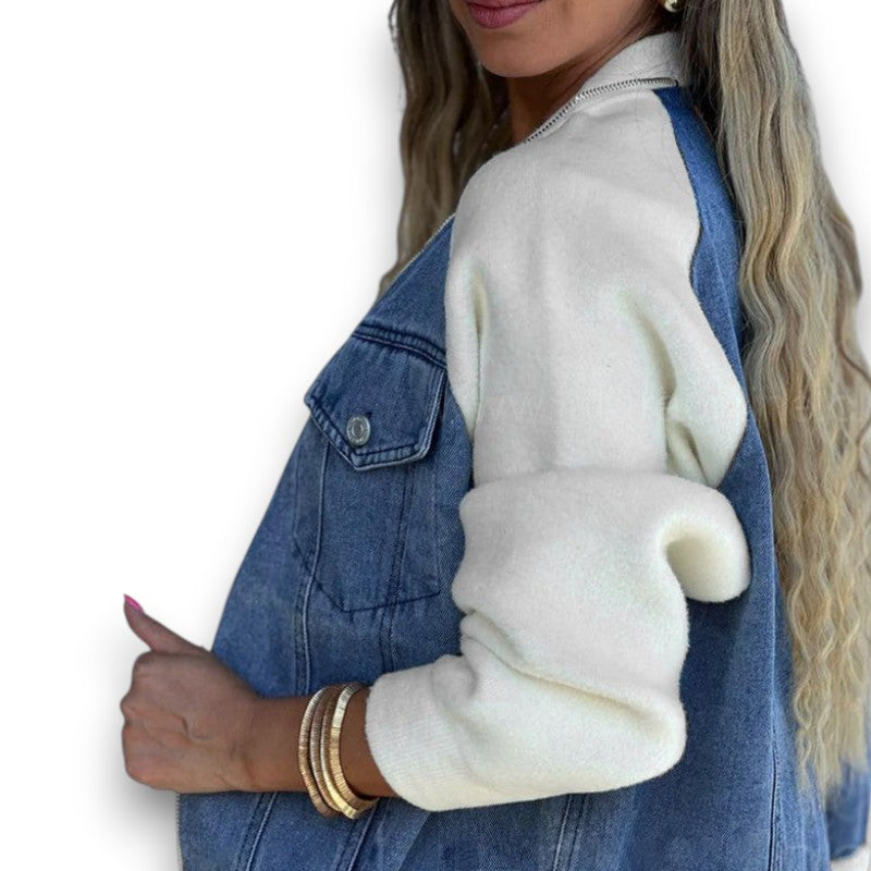 Unik denimjakke med vintage twist Anne | Rosendal